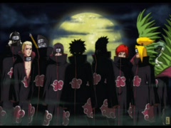 Les 9 membres de l'Akatsuki